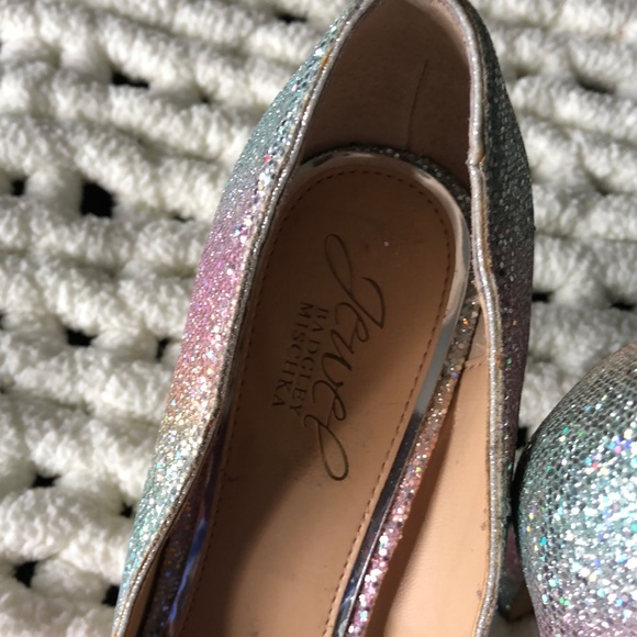 Badgley Mischka “Jewel”,pointed toe, stiletto heel.Rainbow glitter. Size 8. NWOT - Picture 4 of 7